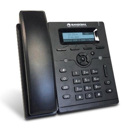 Sangoma s206 IP Phone - Corded - Corded - Wall Mountable - VoIP - Caller ID - Speakerphone - 2 x Network (RJ-45) - PoE Ports - SIP, RTCP XR, SIP v2, NAT, STUN, DHCP, PPPoE, SNTP, TLS Protocol(s)